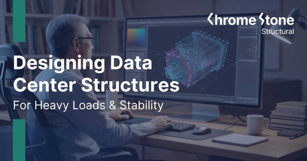 Structural design requirements for data centers in California, focusing on load capacity, layout planning, and stability.